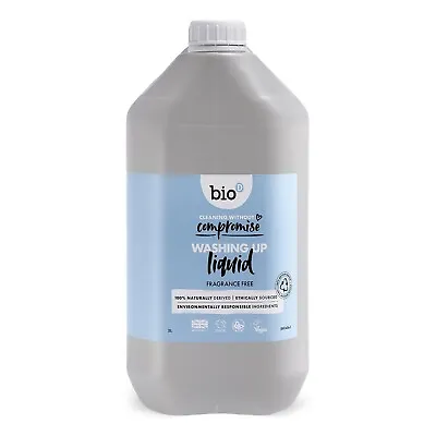 Bio D Washing Up Liquid 5L Eco Friendly Concentrated Fragrance Free Liquid • £16.16