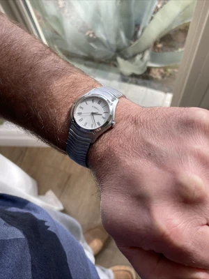 $485 • Buy EBEL Classic WAVE E9187F41 Steel WHITE Dial Quartz 38mm MENS Watch VERY NICE