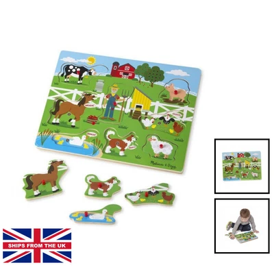 £25.25 • Buy Old McDonald's Farm Sound Puzzle By Melissa And Doug. Wooden Toys