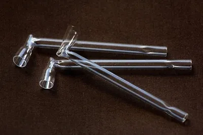 £3.99 • Buy 5 X Glass Lily Pipe Lufki Fifka Cigarette Holder Angled