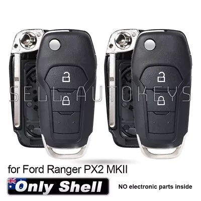 2x For Ford Ranger PX2 MKII 2015 16 17 2018 2019 Flip Remote Key Shell Case Fob • $18.79