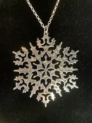Metropolitan Museum Of Art 1975 Sterling Silver Snowflake Christmas Ornament Vtg • $75