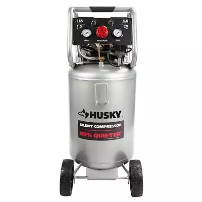 Husky 20 Gal. 165 Psi Oil Free Portable Vertical Electric Silent Air Compressor • $387.06