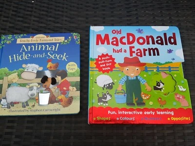 £2 • Buy Usborne Touchy-Feely Farmyard Tales - Hide And Seek Flaps Board Book