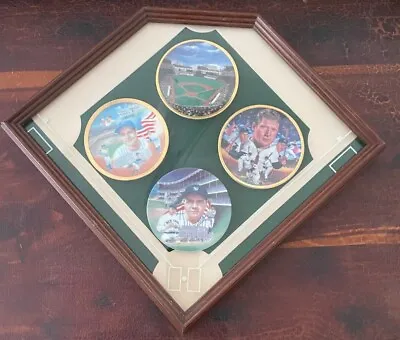 1987-1991 Sports Impressions Babe Ruth Mickey Mantle Lou Gehrig Plate (Framed) • $35