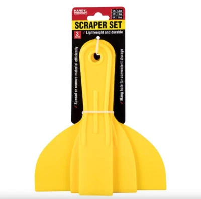 $5.79 • Buy Set Of 3pce Scraper Plaster Knives Lightweight Durable Hand Tools