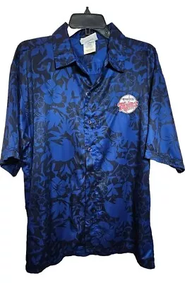 MN Twins Puma Hawaiian Shirt Minnesota Twins MLB Baseball Vintage Large Blue  • $39.88