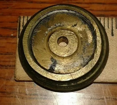 Solid Uncleaned Brass   O Gauge  Wheel ~1.40  • $4