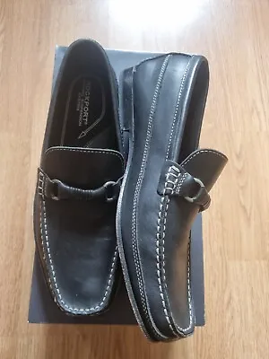 £5 • Buy Rockport Mens Brookfield Black Leather Shoes 8.5 Wide