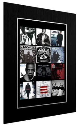 £37.82 • Buy Mounted / Framed Print Jay Z  Album Discography Rap Poster Gift Artwork 3 Sizes