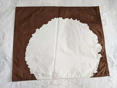 VTG 70s Vuokko Numerniemi Kupla Pillow Case Cushion Cover Fabric Cotton Brown #1 • $24.95