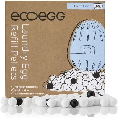 Ecoegg Laundry Egg Refills (Fresh Linen) - 50 Washes • £6.50
