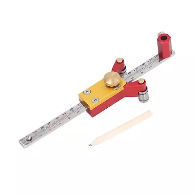 Wheel Marking Gauge Sliding Wood Scribe Tool Parallel Linear Arc Drawing Kit ✲ • $56.77