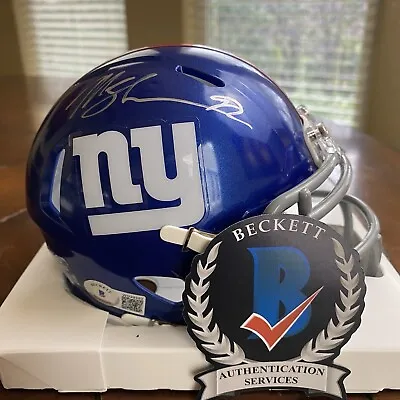 Michael Strahan Signed Autographed New York Giants Mini Helmet Beckett • $61