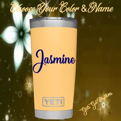 Monogram Vinyl Decal For Tumblers Cups Sticker Personalized Name 2.5   • $2.89