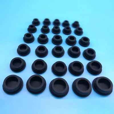 52-201mm Hole Plugs Blanking End Caps Seal Cover Inserts Masking Finishing Black • £2.71