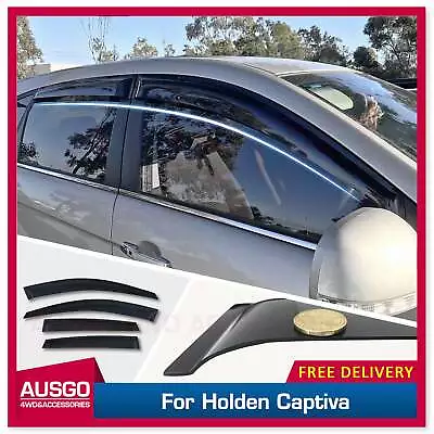 AUSGO Weather Shields For Holden Captiva 2006-2019 Window Visors Weathershields • $65.31