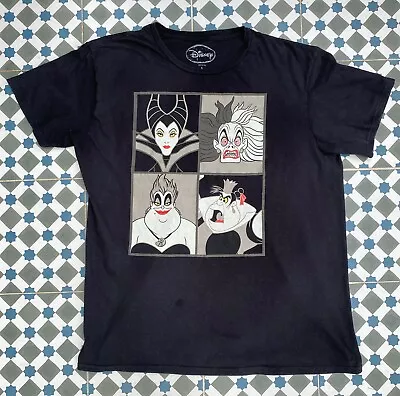 £15 • Buy Disney Villains T Shirt - Maleficent, Ursula, Cruella De Vil, Queen Of Hearts