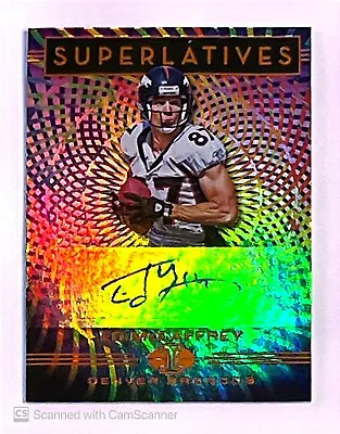 2020 Panini Illusions Ed McCaffrey Superlatives Auto #SU-18 Autograph Broncos • $24