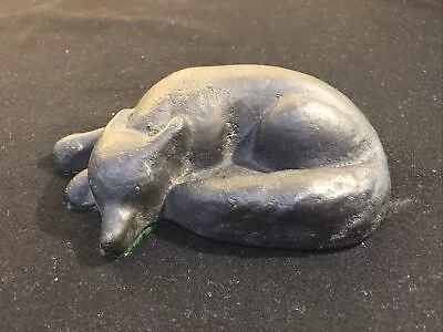 VINTAGE CAST IRON FOX DOORSTOP 6.5” Weights 4 Pounds • $80.99