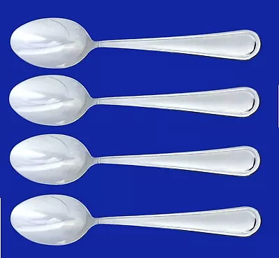 Mikasa VIRTUOSO FROST 18/10 Stainless Flatware -- Set Of 4 Oval Soup Spoons • $16.99