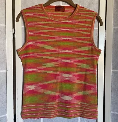 Missoni Psychedelic Abstract Wool Knit Sleeveless Top • $65
