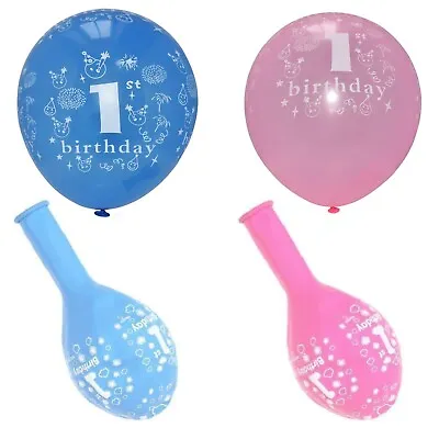 1st Birthday Party Balloons Baby Boy Girl Baby Shower Party Decoration Balloons • £2.49