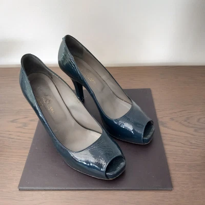 £7 • Buy Blue High-heeled, Open Toed Shoes