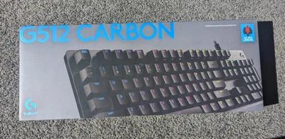 $85 • Buy Logitech G512 Carbon RGB Backlit GX Red Linear Switch Mechanical Gaming Keyboard