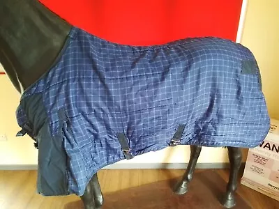 Blue White Check Stable Rug 6ft Lightweight CAL 1237 • £10