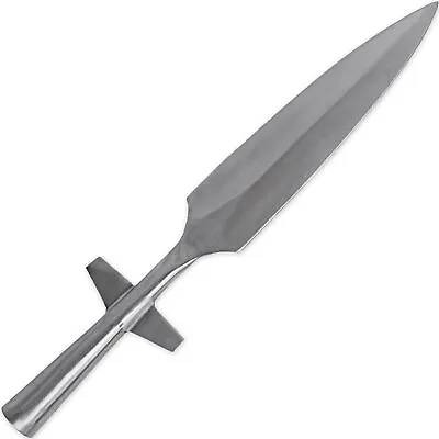 Functional Hand Forged Medieval High Carbon Steel Predrilled Winged Spear Head • $69.99