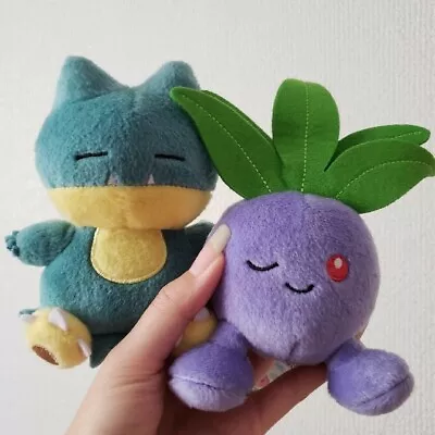 Pokemon Oddish Munchlax Relaxing Time Plush Doll 2 Set Stuffed Toy 15cm 5.9in • $58.49