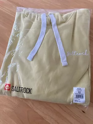 BNWT Saltrock Pale Yellow Ladies Surfer Hoodie Size 12 Brand New In Packaging • £3.99