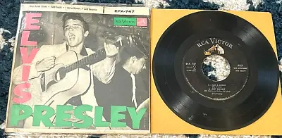 Elvis Presley: Self Titled 45 EP EPA-747 RCA/US W/ad Back Cover FAIR/G+ • $35.99