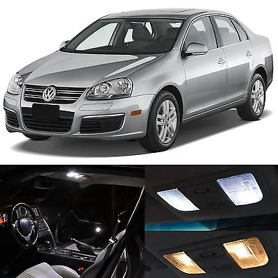 12x White Interior LED Lights Package Kit For 2005-2010 Volkswagen Jetta MK5 VW • $18.89