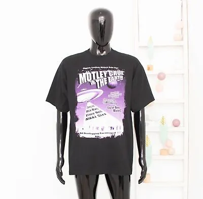 Vintage 1997 MOTLEY CRUE VS THE EARTH Concert Tour T-shirt Size XL RARE • $116.95