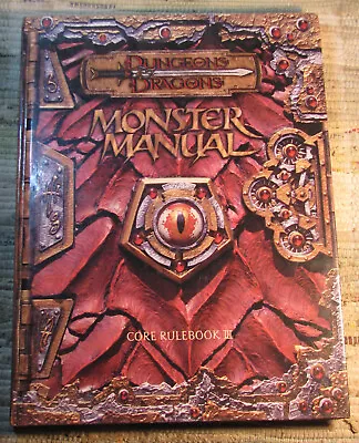 Dungeons & Dragons MONSTER MANUAL Core Rulebook III 2000 D20 First Edition Hardc • $14