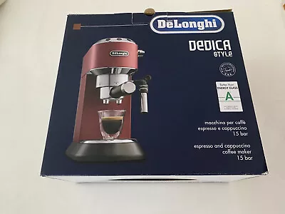 $160 • Buy Delonghi Dedica Expresso Coffee Maker EC685R Red