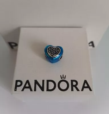 Pandora Blue Spinnable Heart Charm 792750C01 • £16.99