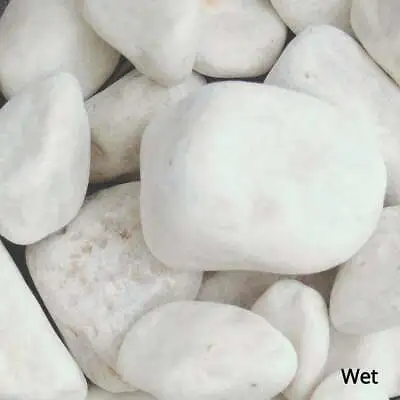 White Pebbles Premium Decorative Garden Pebbles 20-40mm  20kg Bag  • £14.95