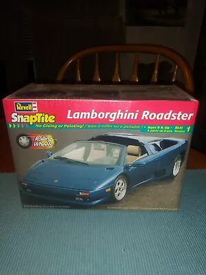 Revell Lamborghini Roadster Blue Lambo SnapTite 1/24 Model Kit 1999 Edition VTG • $17.95