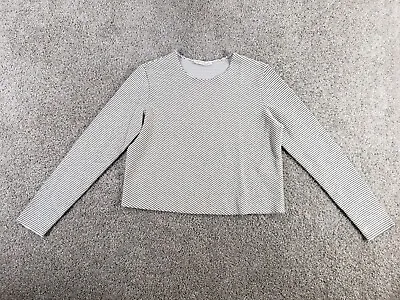 Zara Women's Long Sleeve Shirt Size S Black White Plaid Cropped • $6.99