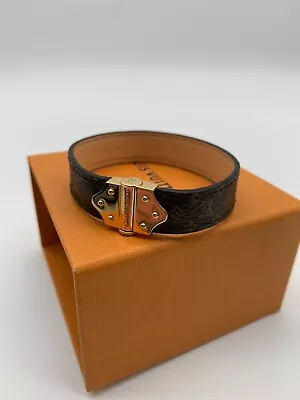 Louis Vuitton Nano Monogram Bracelet 19 VGC Boxed Canvas Classic • £161.70