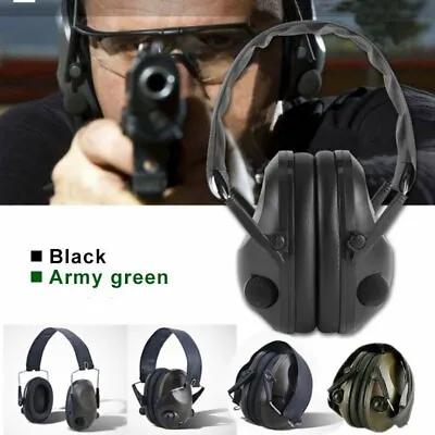 Folding Electronic Ear Muffs Noise Blocking Shooting Hearing Safety Protector US • $28.99