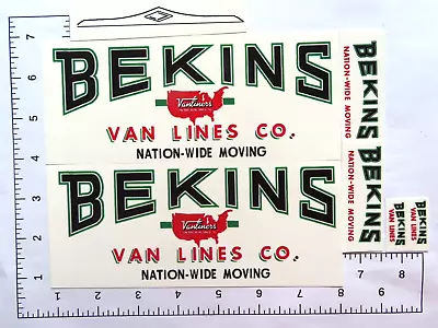 Smith Miller 1950 Bekins Moving Van Water Slide Decal  SHIPPING W/TRACKING • $10.95