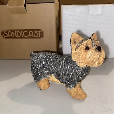 Sandicast Sculpture Multicolor Yorkshire Terrier - Standing New Old Stock 4 Inch • $19.99