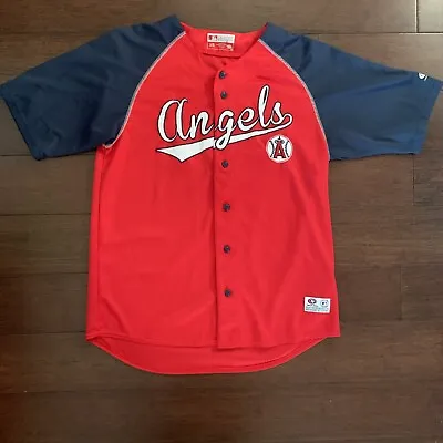 True Fan Series Los Angeles Angels Jersey Men’s L Red MLB Baseball USA • $19.99