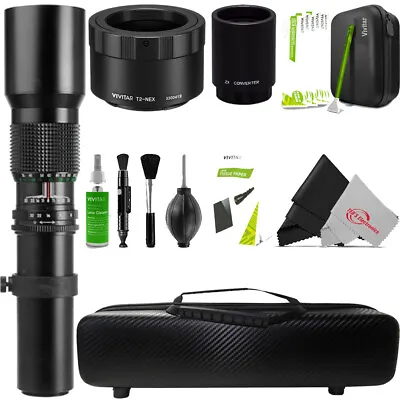 Vivitar 500mm F/8.0 Preset Telephoto Zoom Lens For Canon EF-M Mount Cameras • $120.99