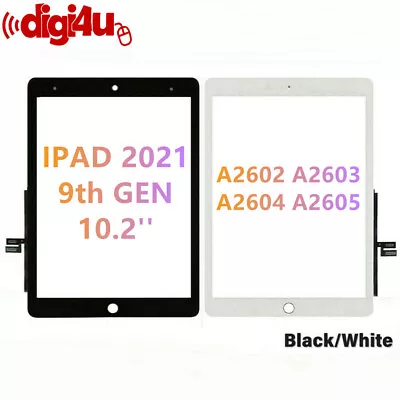 For 2021 IPad 9th Generation 10.2  A2602/3/4 Touch Screen Digitizer Replacement • £13.99