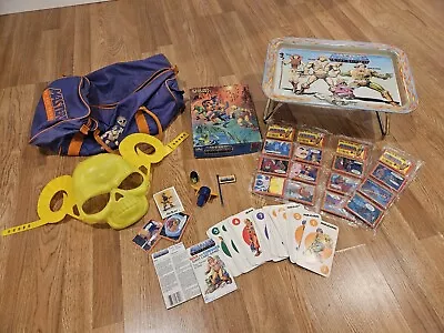 He-man Masters Of The Universe Vintage Lot MOTU Cards Games Duffle Bag TV Tray • $23.50
